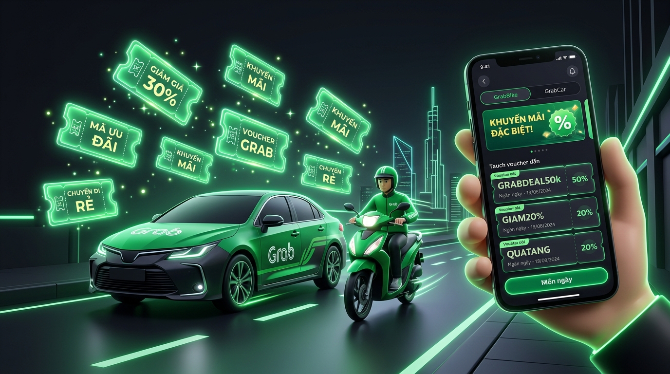 Mã giảm giá GrabCar GrabBike